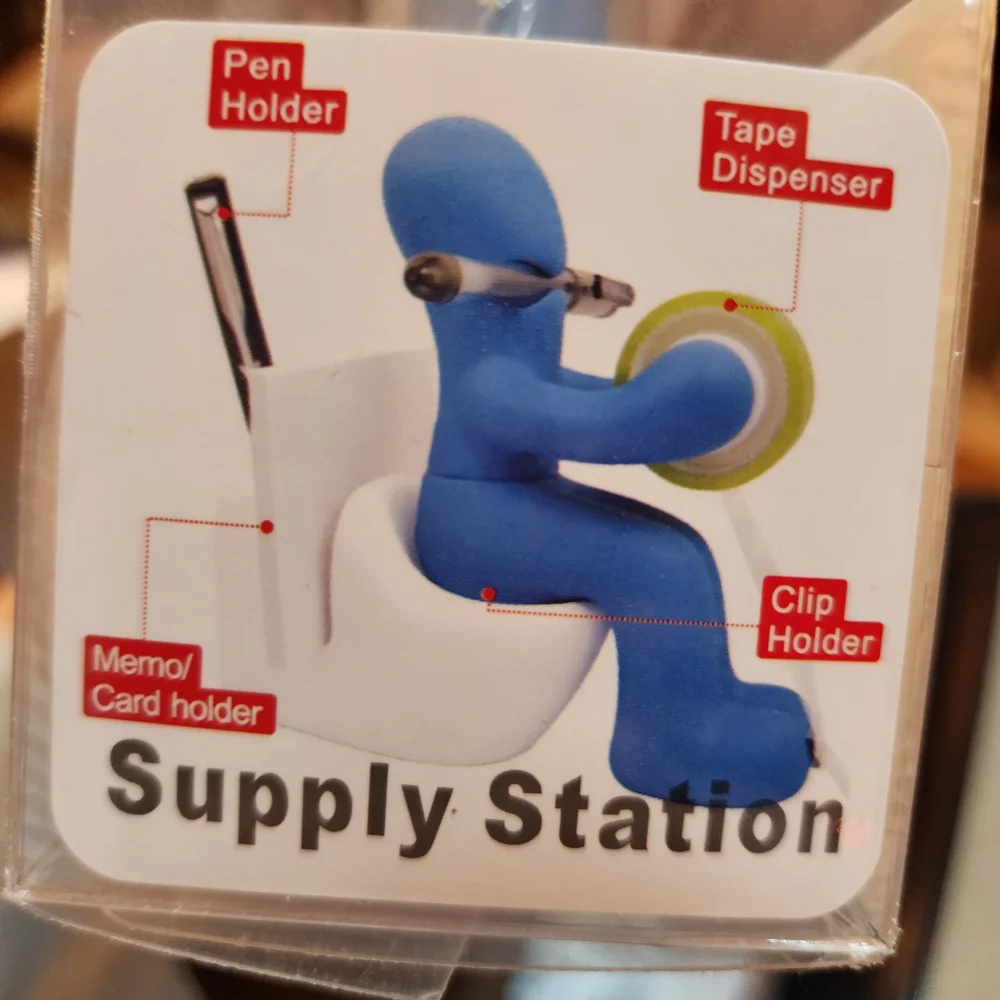 Tape Dispenser & Desk Organizer Gag Gift Butt Seat